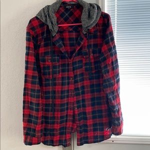 Hooded flannel